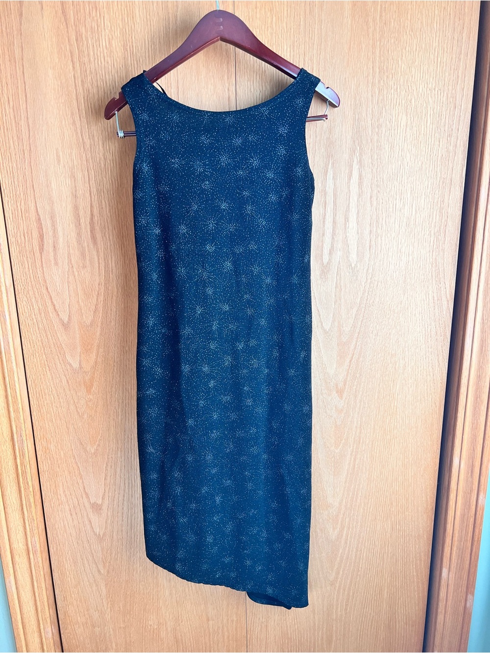 Vintage Ronni Nicole Black Sparkle Shift Dress
